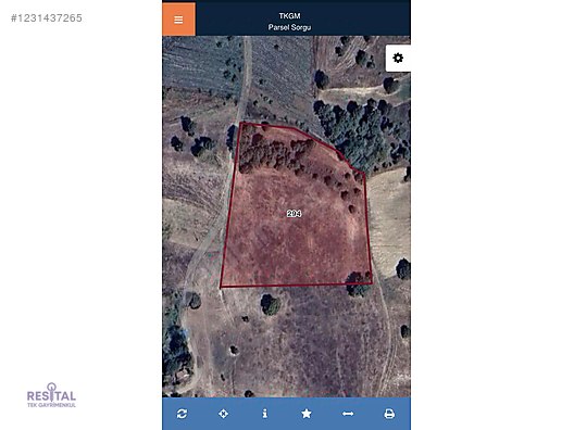 BURSA ORHANELİ BALIOĞLU 9687 M2 TEK TAPU SATILIK TARLA