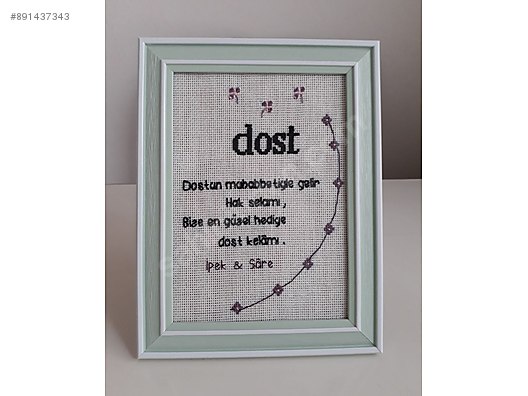 dostluk temali pano sahibinden el isi sanat islenmis parca sahibinden com da 891437343