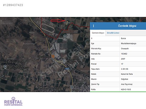 OVAAZATLI M.K.PAŞA YATIRIMLIK ARAZİ ENTEGRE TESİSLERE YAKIN