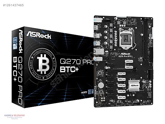 Asrock Q270 Pro BTC+ Intel LGA1151 DDR4 ATX Anakart 6-7.nesil - Anakart ve Tüm Masaüstü Bilgisayar Parçaları sahibinden.com'da