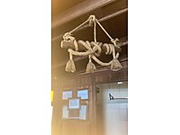 Ahşap kütük lamba