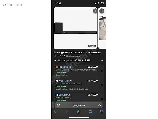 0 kutu grundıg dsb 995 soundbar ve buffer - Sıfır Grundig Soundbar Hoparlör fiyatları