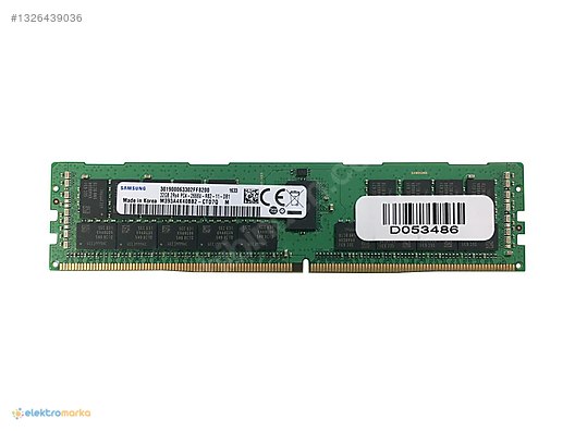 Samsung 32GB DDR4-2666 ECC RDIMM 2Rx4 PC4-21300 Server Bellek