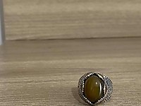 Akik gümüş yüzük