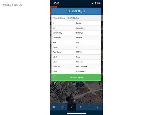 KARACABEY'DE YATIRIMLIK ARSA FIRSATI