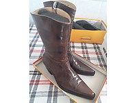 bayan hakiki deri çizme.