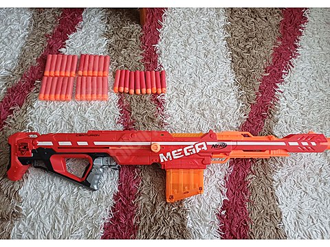 NERF MEGA CENTURION 　メルカリ市限定販売です‼️値下げ可能‼️ Nerf Mega Centurion + Şarjör + 40 Mega Mermi | Temiz ve Sorunsuz