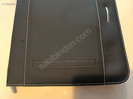 Mercedes Benz Deri not defteri çantası - Ajanda ve Tüm Kağıt
