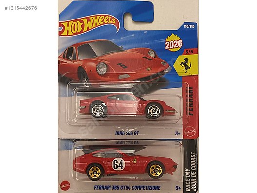 Hot Wheels Ferrari 365 Gtb4 Competizione - Dino 206 GT on