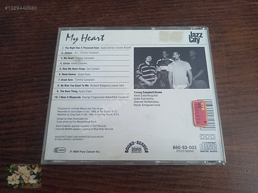 MY HEART CD* TOMMY CAMPBELL - Müzik CD leri Alışverişte İlk Adres