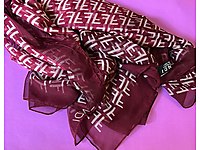 Fendi Orjinal Fular Uzun Vintage