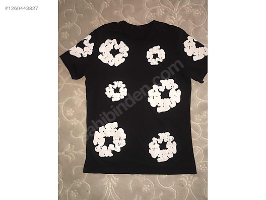 Siyah Denim Tears Erkek Tişört