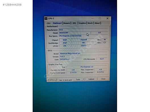İ5 4460, ECS H81, 12gb ram - Anakart ve Tüm Masaüstü Bilgisayar Parçaları sahibinden.com'da