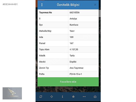 Olimpos Satilik Tta Li Arsa Satilik Arsa Ilanlari Sahibinden Com Da 883444491