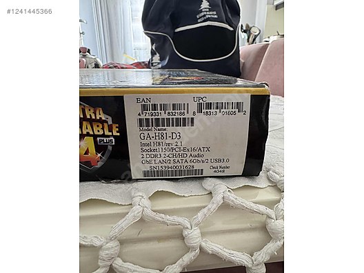 Masaüstü Bilgisayar - Anakart Gigabyte H81-D3 Pentium G-3240 8gb ram Anakart Anakart