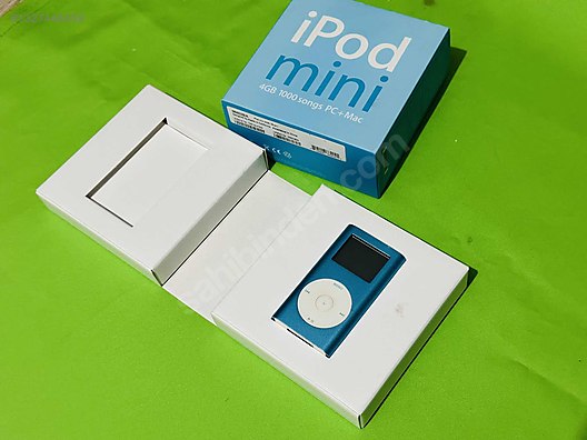 Apple iPod Mini 4GB M9802B/A Kutulu Blue / Mavi - Apple iPod MP3