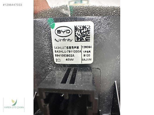 Hoparlör / Woofer / BYD Kapı Hoparlörü Takım sağ sol SA3HLU