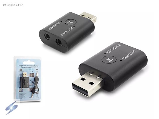 Usb Tx Rx Adapters USB Bluetooth 5.0 2in1 Ses Adaptörü RX & TX Alıcı ve Verici Hub ...