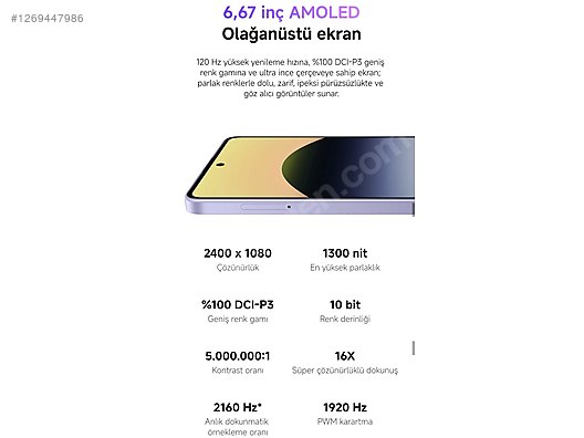 İkinci El ve Sıfır Alışveriş / Cep Telefonu & Aksesuar / Cep Telefonu / Xiaomi / Redmi Note 14S