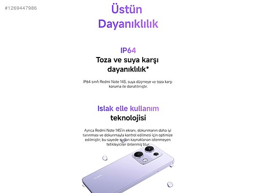 İkinci El ve Sıfır Alışveriş / Cep Telefonu & Aksesuar / Cep Telefonu / Xiaomi / Redmi Note 14S