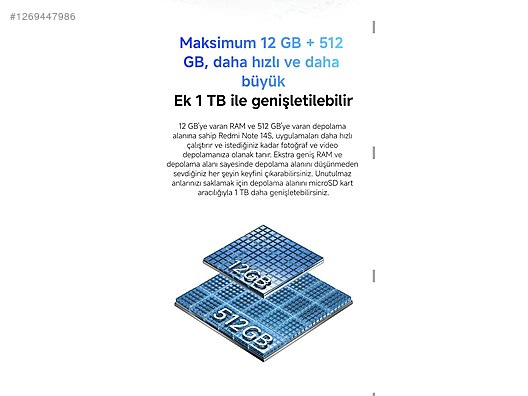 İkinci El ve Sıfır Alışveriş / Cep Telefonu & Aksesuar / Cep Telefonu / Xiaomi / Redmi Note 14S