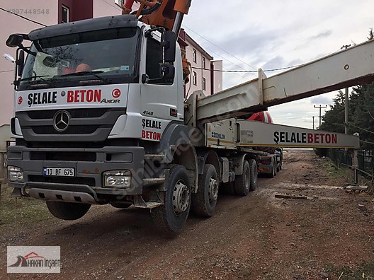 mercedes benz axor 4140 8x4 2015 model beton pompasi at sahibinden com 897448548