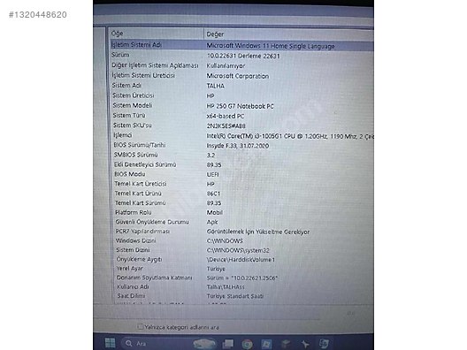 HP / Hp laptop Acil tertemizz!!! on sahibinden.com - 1320448620