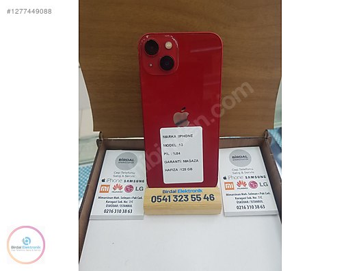 Resim Apple iPhone 13 İkinci El TR | 128 GB | Kırmızı İkinci El IPHONE 13 128GB RED