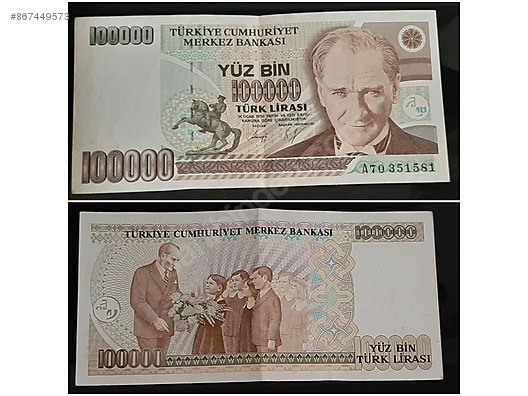 hatali basim 100 bin turk lirasi koleksiyonluk yerli kagit paralar sahibinden com da 867449573 hatali basim 100 bin turk lirasi koleksiyonluk yerli kagit paralar sahibinden com da 867449573