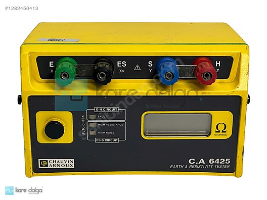 Chauvin Arnoux C.A 6425 Earth & Resistivity Tester sahibinden