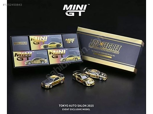 東京オートサロン2025 MINIGT製TOPSECRETゴールドクロームセット 新作モデル Salon Auto Tokyo 1:64 MiniGT TAS Chrome Gold