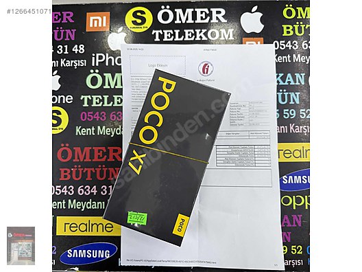 İkinci El ve Sıfır Alışveriş / Cep Telefonu & Aksesuar / Cep Telefonu / Xiaomi / Poco X7