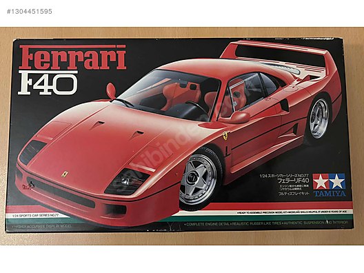 Tamiya Ferrari F40 1/24 - Plastik Kara Aracı Maket Alışverişte İlk