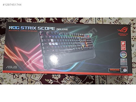 ASUS ROG STRİX SCOPE DELUXE GAMİNG KLAVYE on sahibinden.com - 1297451744
