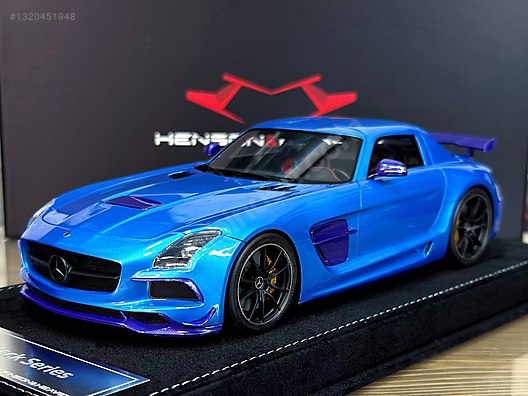 ミニカー Mercedes-Benz SLS AMG Black Series 1/18 Henson & Heaven Mercedes Benz SLS AMG Black Series Pearl Blue on