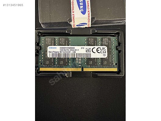 Samsung 16gb 2Rx8 PC4 3200AA SE1-11 sahibinden.comda - 1313451965
