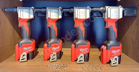Milwaukee Şarjlı pop perçin makinesi (çift Batarya)