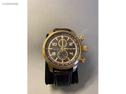 Nautica / ,Nautica NCT Black / Leather 046mm Saat A20051G