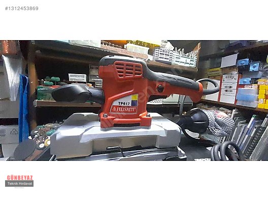 FELİSATTİ FS-TP617 430W TİTREŞİMLİ ZIMPARA MAKINASI SIFIR ÜRÜN