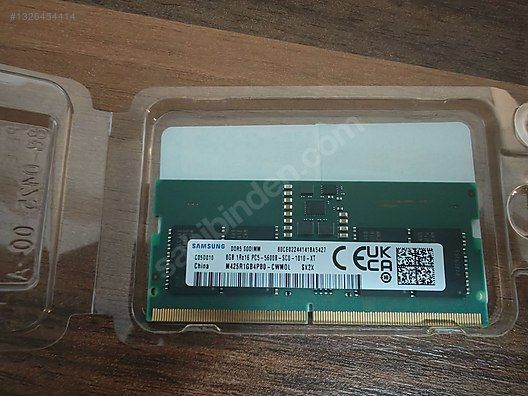 SAMSUNG DDR5 laptop 5600 8GB × 2枚 SAMSUNG 8GB DDR5 5600 MHz LAPTOP RAM on sahibinden.com - 1326454414