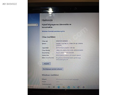 grundig gnb 1558 b1 i5 laptop ilan ve