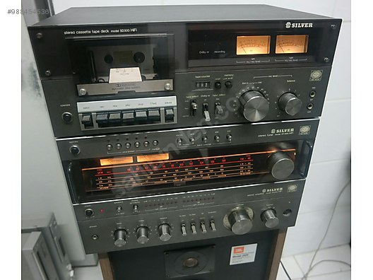Silver stereo system clearance