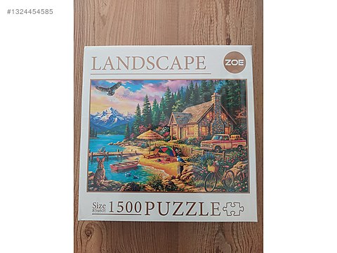Sıfır Zoe Puzzle Puzzle - ZOE LANDSCAPE LAKESIDE COTTAGE DREAM