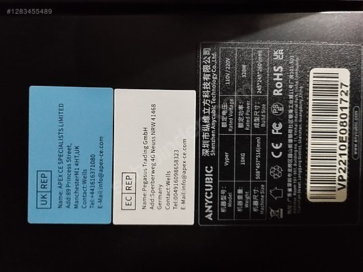 İkinci El ve Sıfır Alışveriş / Bilgisayar / Çevre Birimleri / Yazıcı, Tarayıcı & Plotter / 3D Tarayıcı