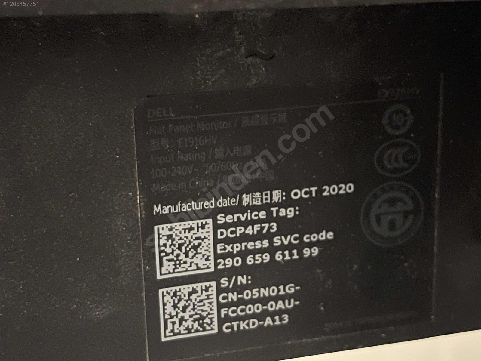 Dell monitör 1206457751