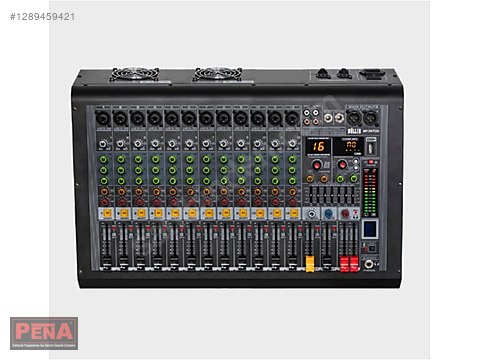 WÖLLER W12R1000 12 KANALLI 2x450 WATT ANFİLİ POWER MİKSER
