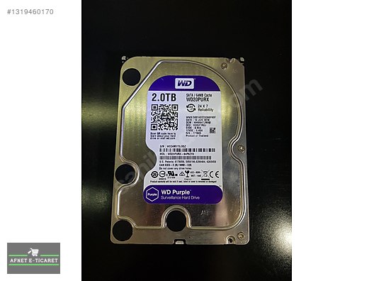 WD 2 TB Western Digital Purple HDD 2TB 3.5harddisk %100 WD20PURX
