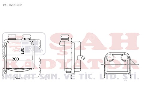 ŞAH RADYATÖR - CATERPILLAR AFTERCOOLER - OEM 7C3385 AFTERCOOLER ...