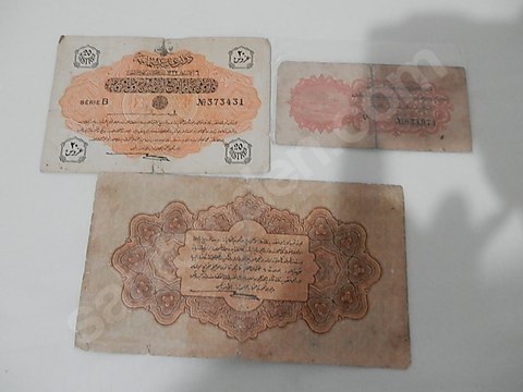 OSMANLI DÖNEMİNE AİT BANKOTLAR