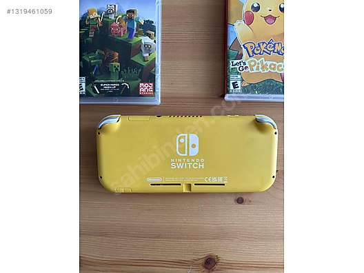 Nintendo Switch Lite Sarı + Pokémon Ve Minecraft on sahibinden.com